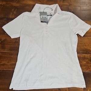 Cutter & Buck Women's White Button Down Shirt